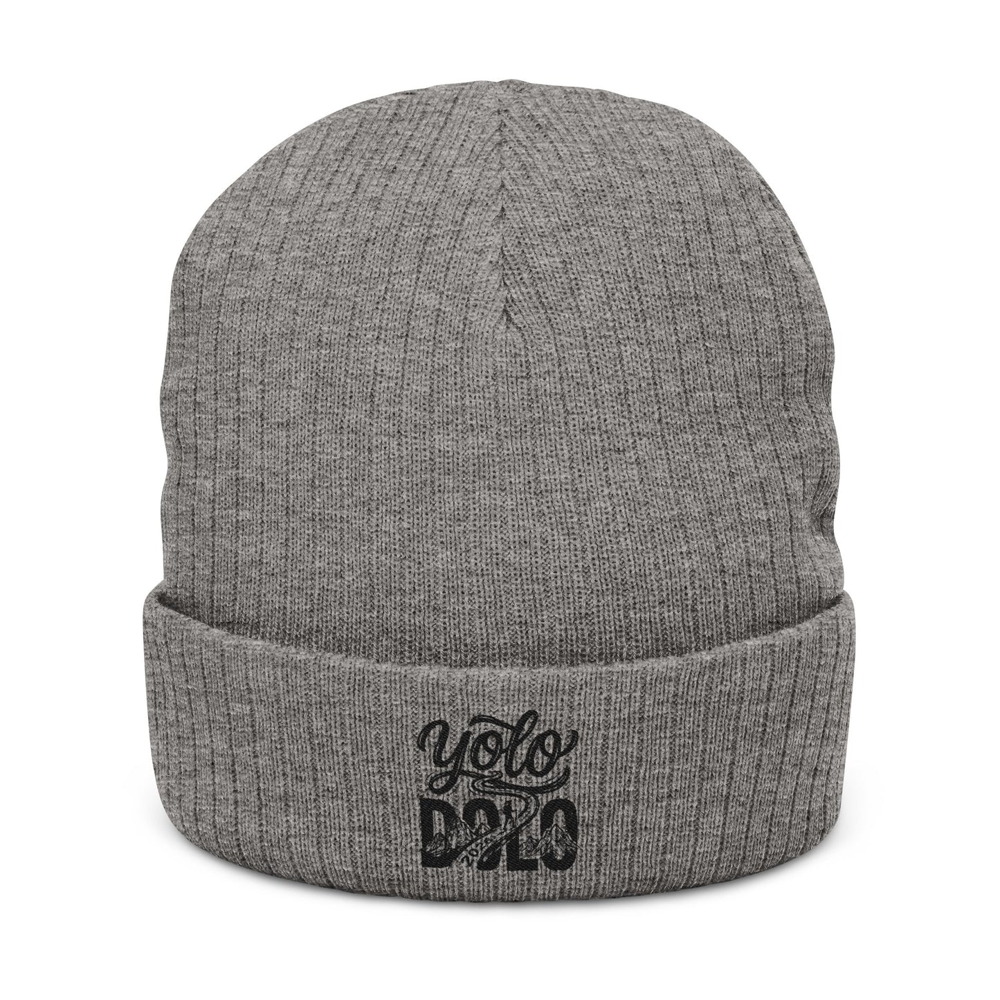 YOLO DOLO  — Embroidered Cozy Winter Cuffed Hat