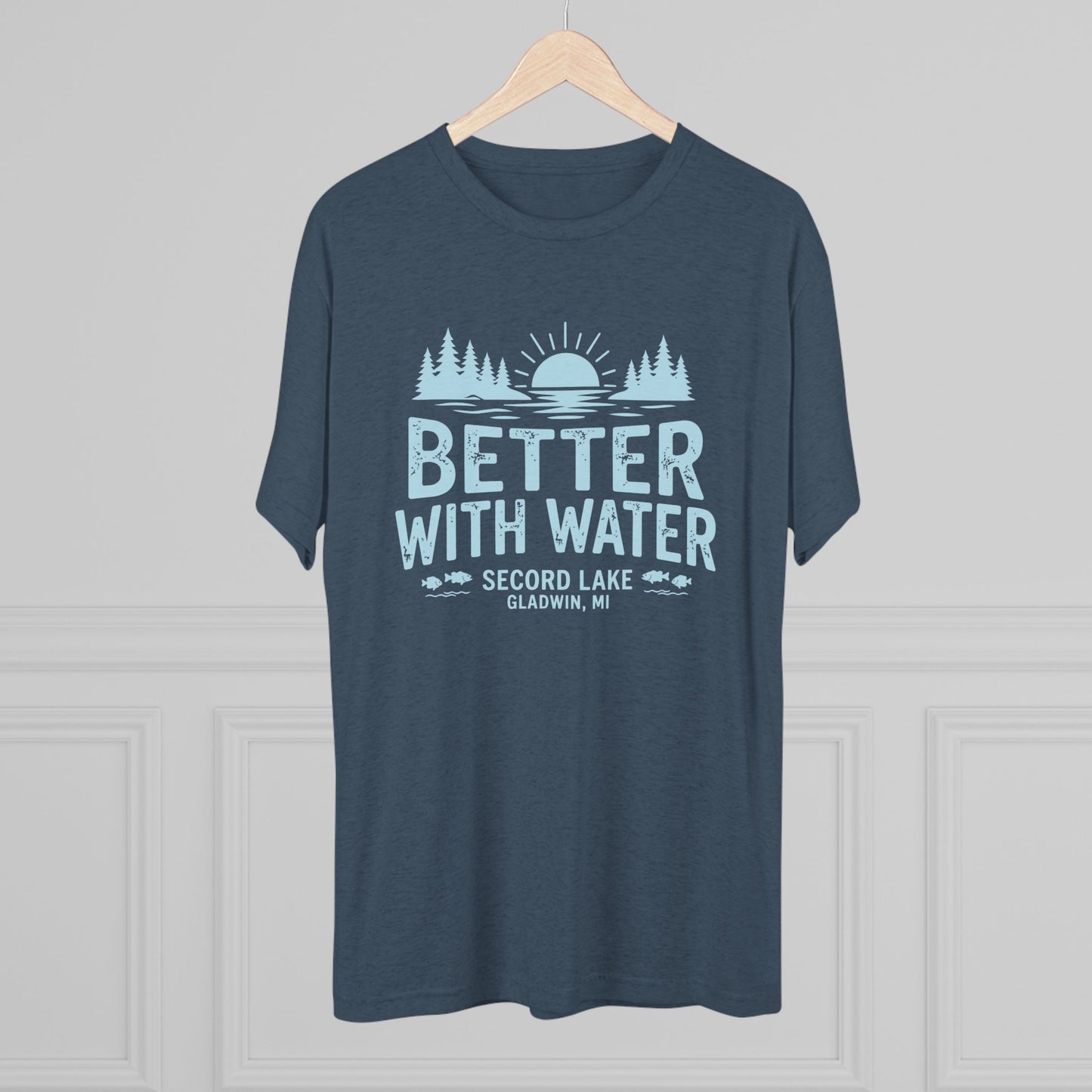 "Better With Water" Secord Lake Crew Tee