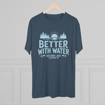 "Better With Water" Secord Lake Crew Tee