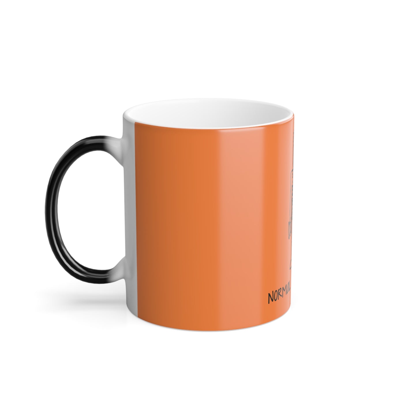Color-Changing Mug — "Normal Is Overrated" Funny Skeleton Design, 11oz
