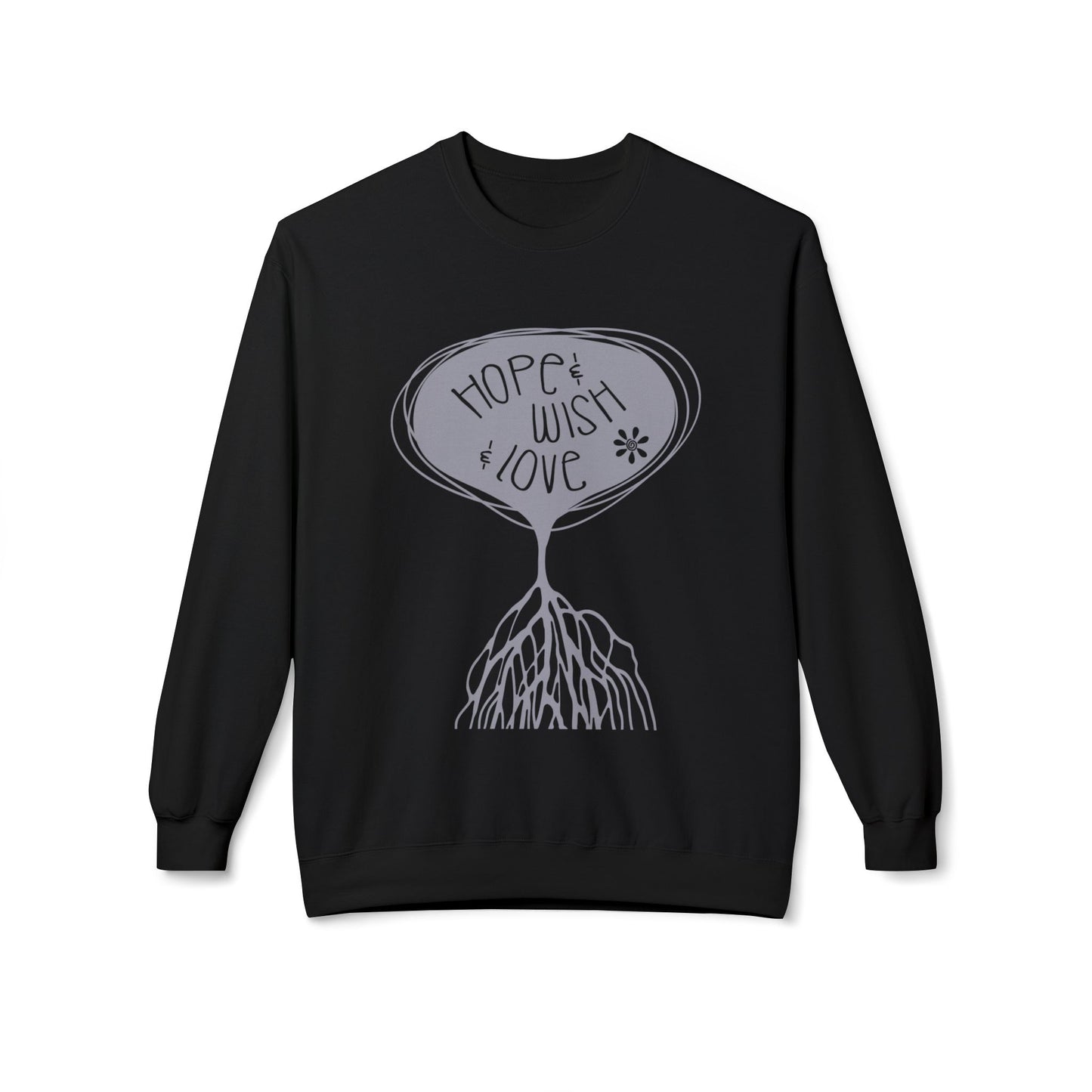 "Hope & Wish & Love" Crewneck Sweatshirt