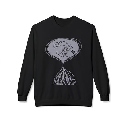 "Hope & Wish & Love" Crewneck Sweatshirt