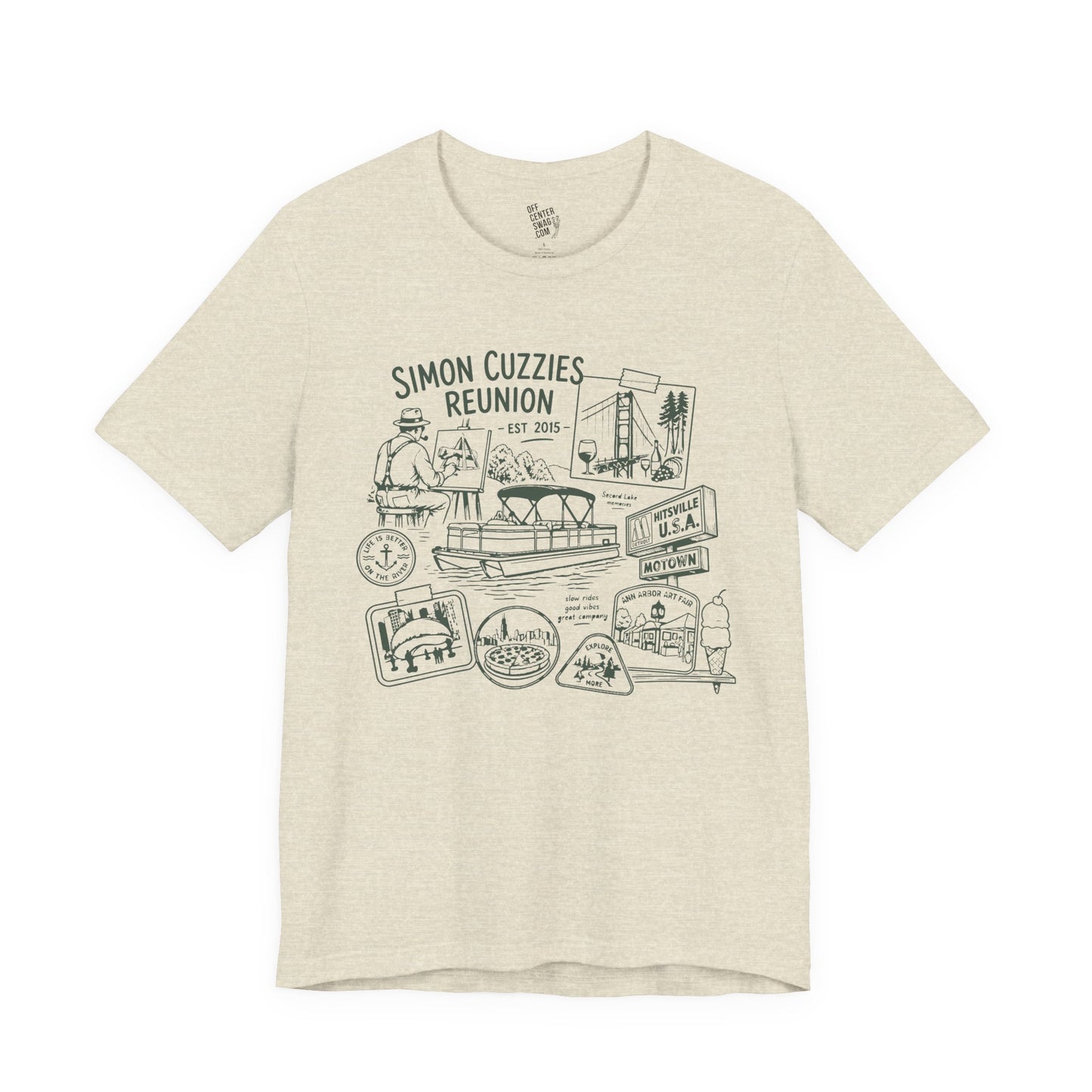 "Cuzzie Reunion" Unisex Jersey Short Sleeve Tee