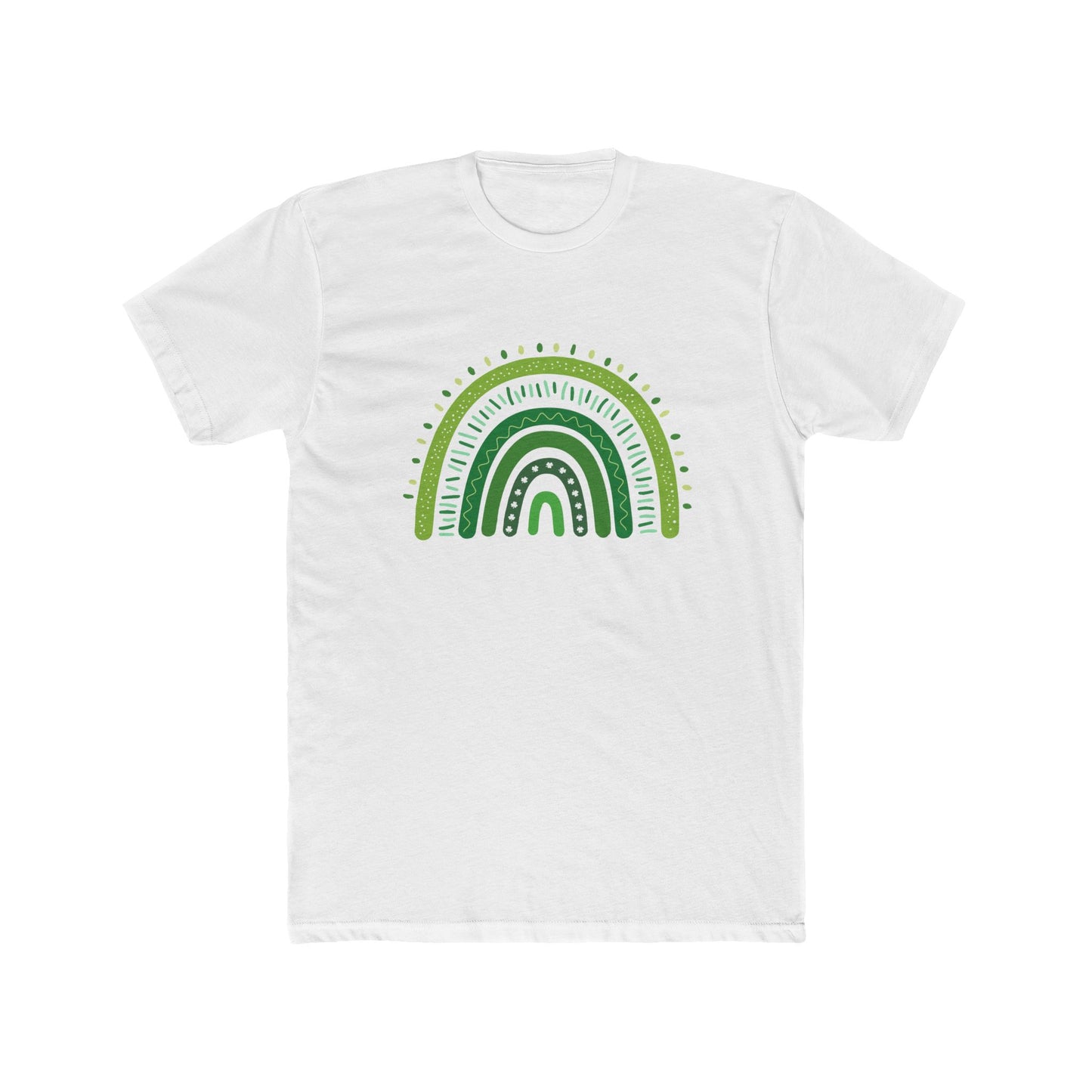 Lucky Men's Shamrock T-Shirt | Green Rainbow & Clover Graphic | St. Patrick's Day Apparel