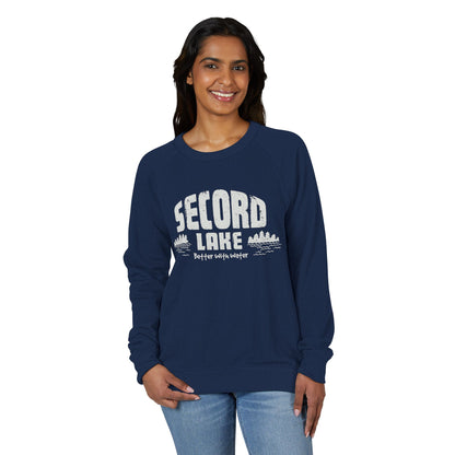 Secord Lake Better with Water — Crewneck Sweatshirt