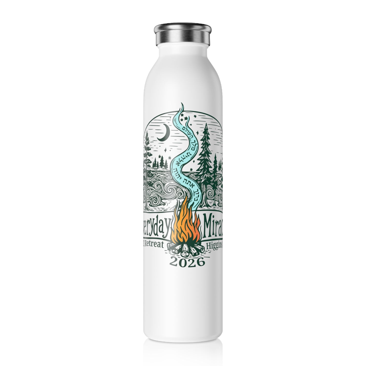 "Everyday Miracles" Slim Water Bottle
