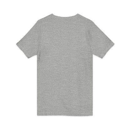 Off Centered Unisex Jersey Short Sleeve V-Neck Tee (pl)