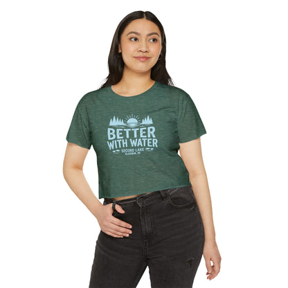 "Better With Water" Crop Top