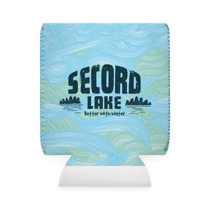 Secord Lake Better with Water Insulated Beer Can Koozie