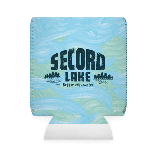 Secord Lake Better with Water Insulated Beer Can Koozie