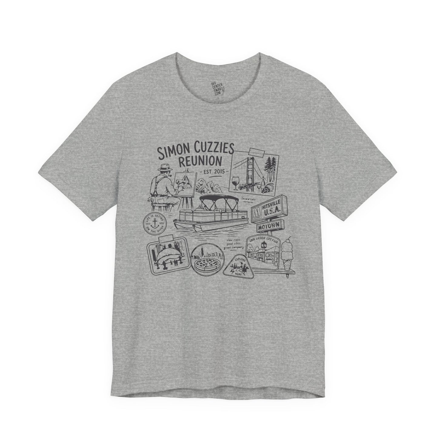 "Cuzzie Reunion" Unisex Jersey Short Sleeve Tee