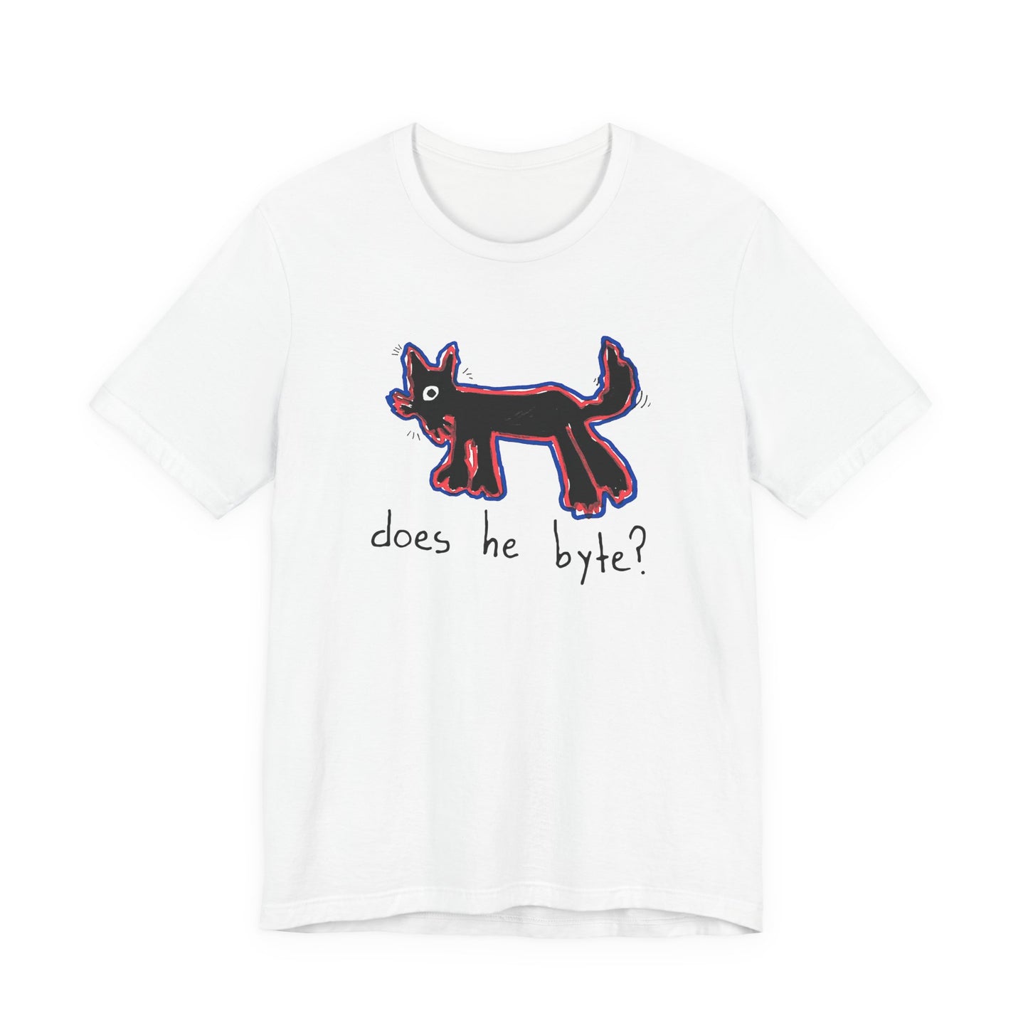 “Does He Byte?”  — Graphic Tee