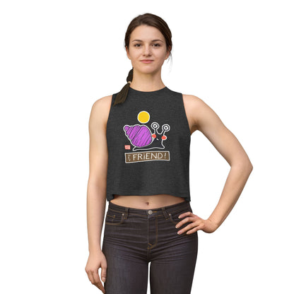 Meaningful Growth Crop Tank | "Small Good Things" Summer Top | Mindful Graphic Muscle Tee