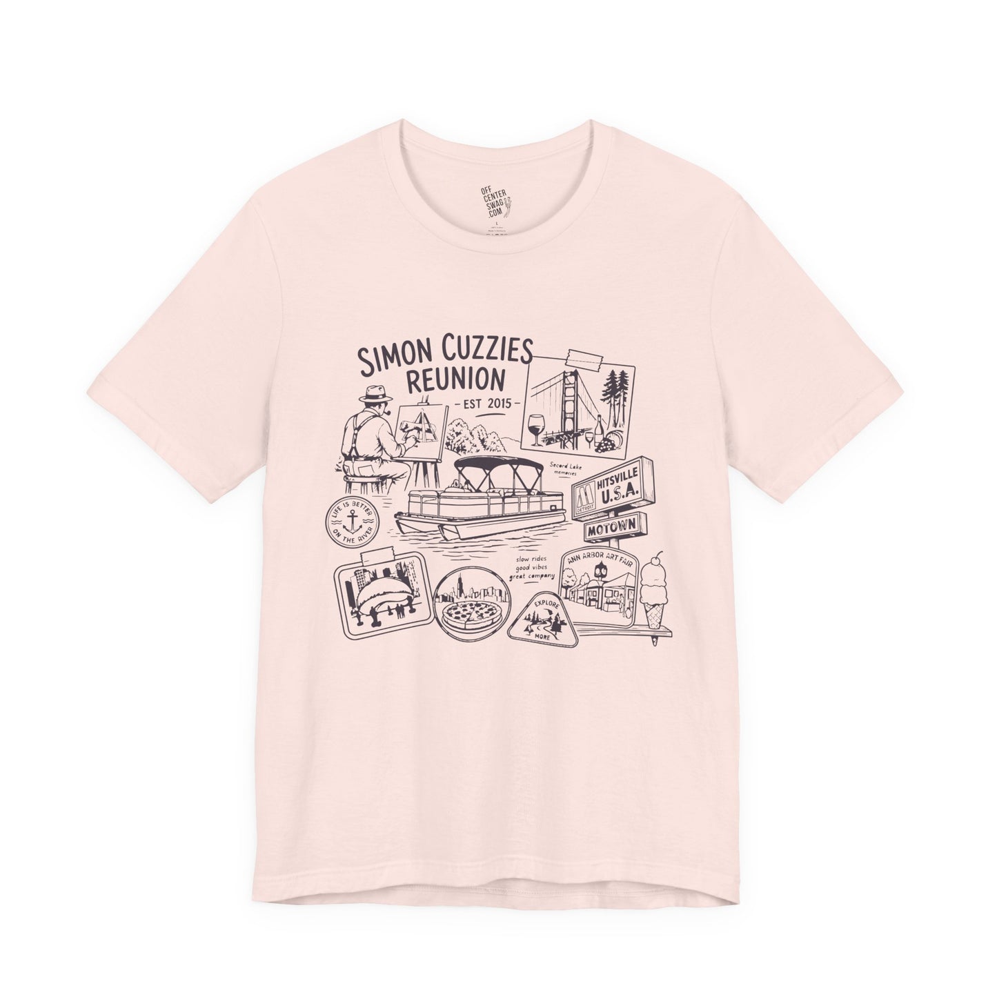 "Cuzzie Reunion" Unisex Jersey Short Sleeve Tee