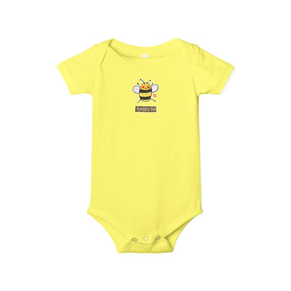 "You Bee You" Graphic Baby Onesie | Bella+Canvas Bodysuit | Self Acceptance Baby Gift