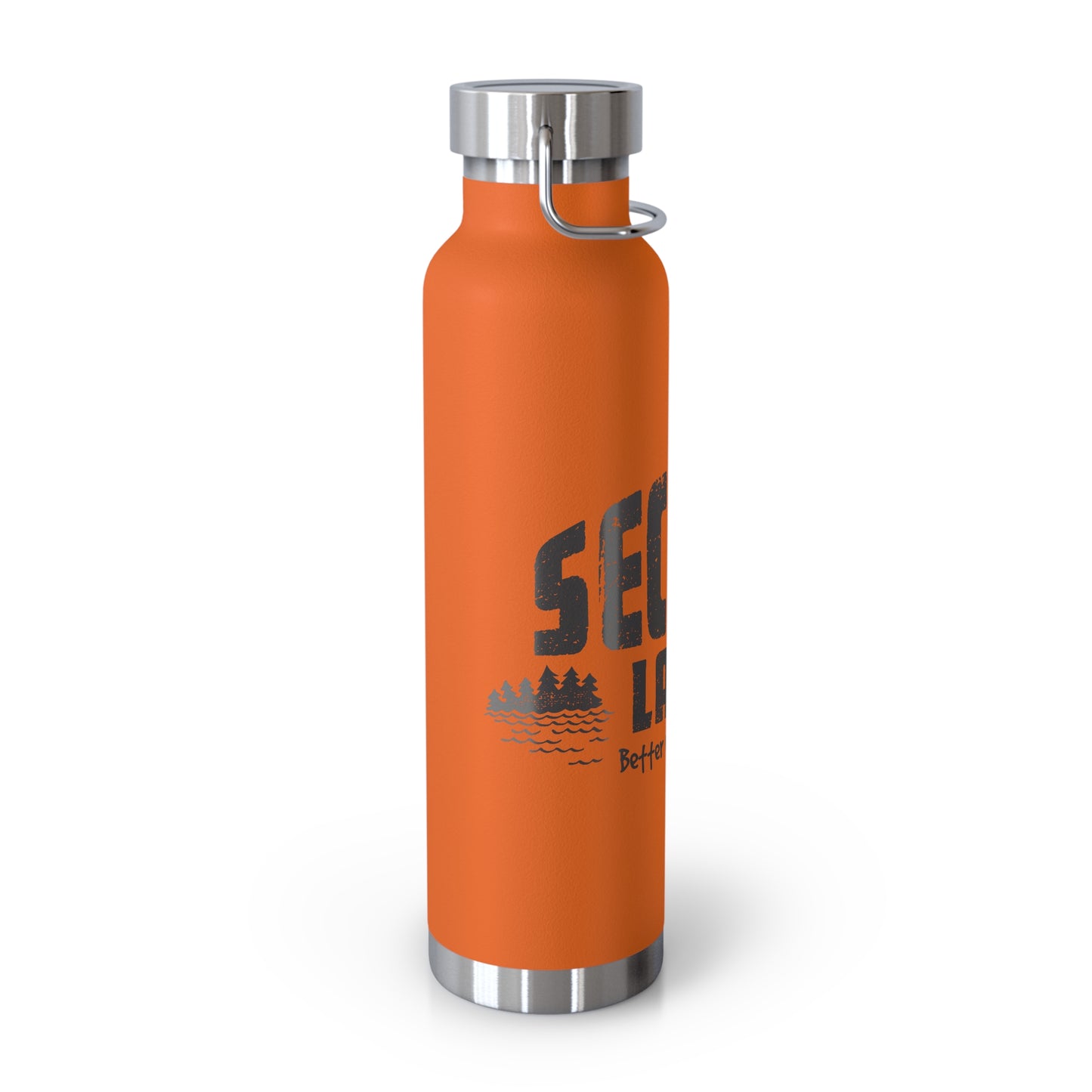 "Secord Lake, Better with Water" 22oz Insulated Water Bottle
