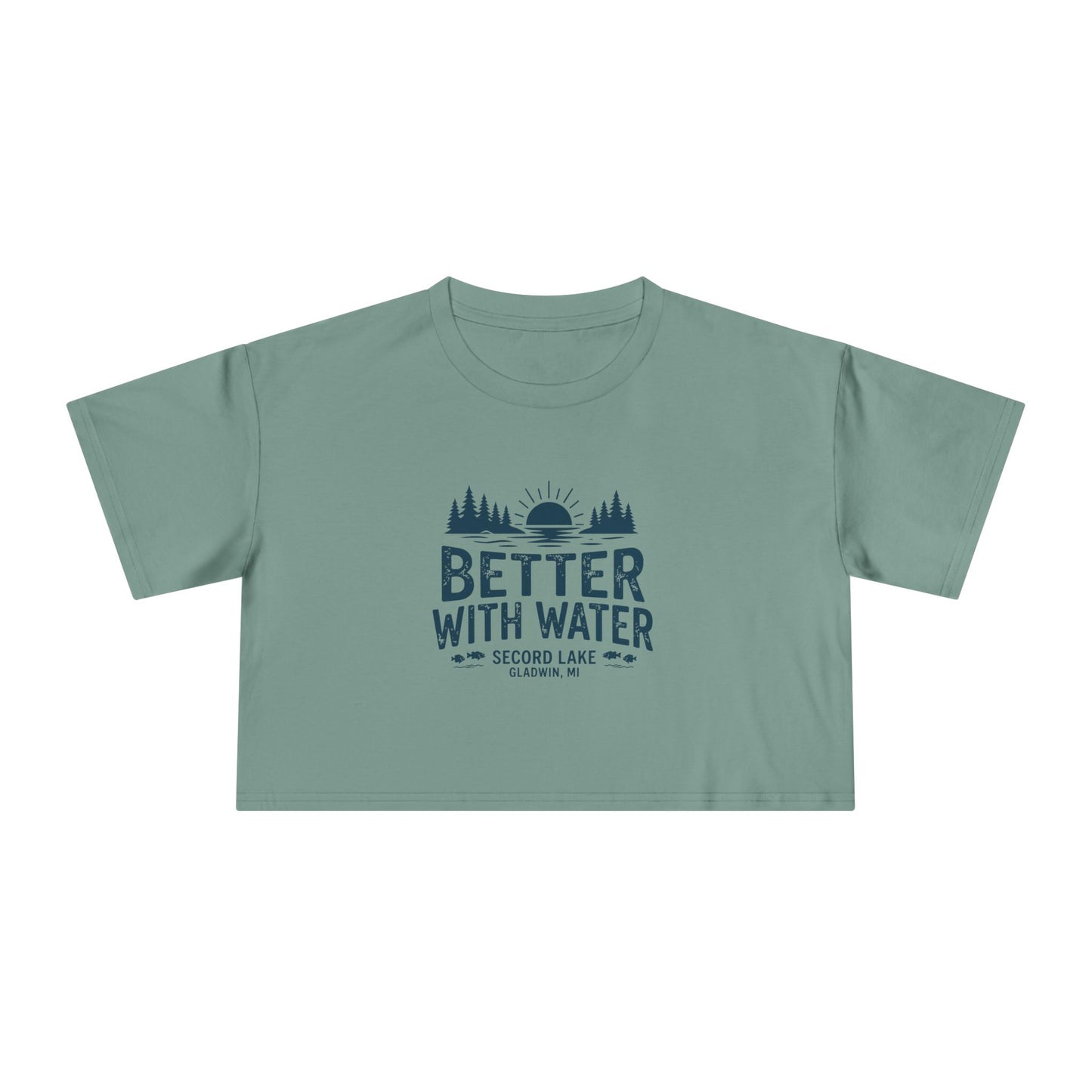 "Better With Water" Crop Tee