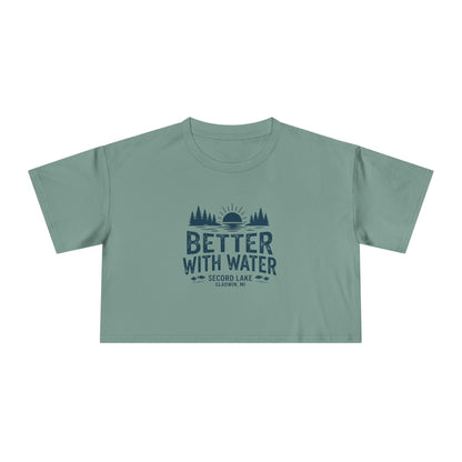 "Better With Water" Crop Tee