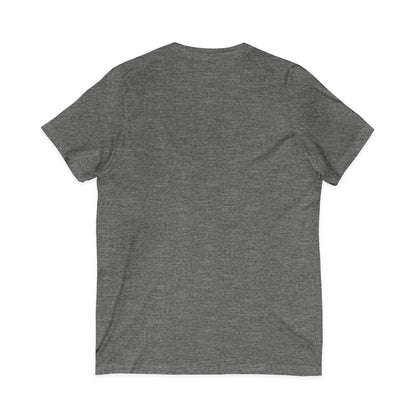 Off Centered Unisex Jersey Short Sleeve V-Neck Tee (pl)