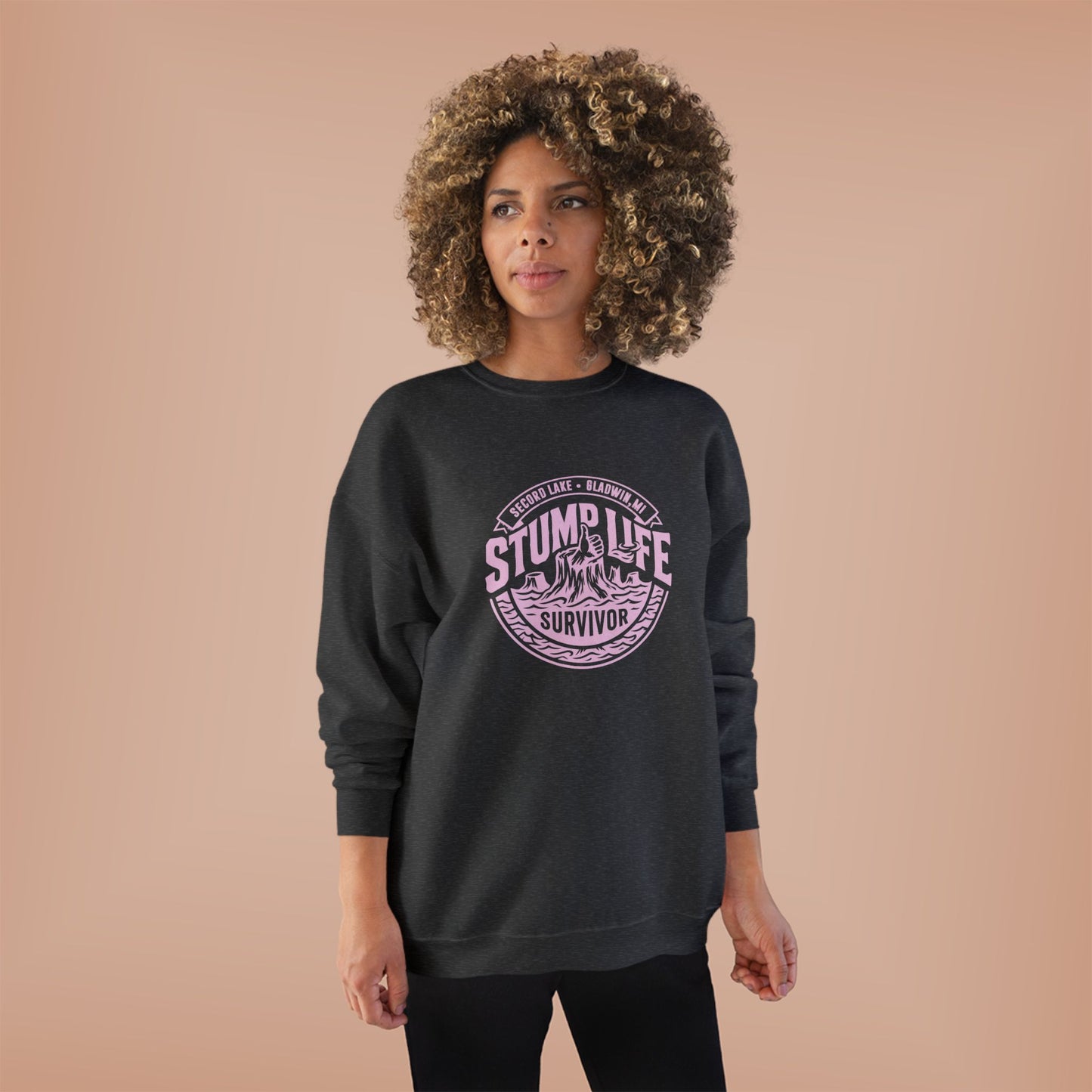 "Stump Life Survivor" Vintage Crewneck Sweatshirt