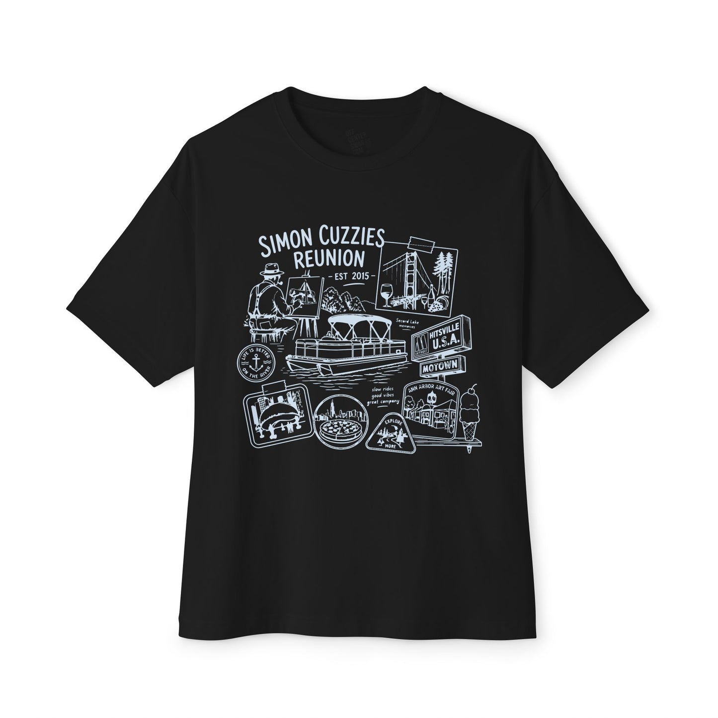 "Cuzzie Reunion" Unisex Oversized Boxy Tee