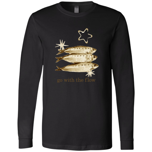 Go with the flow t-shirt in black