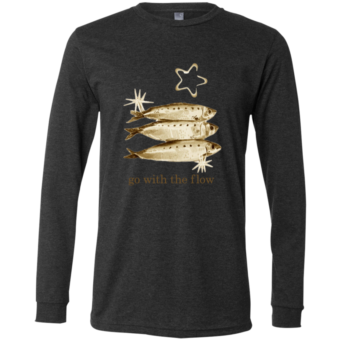 Go with the flow t-shirt in dark heather