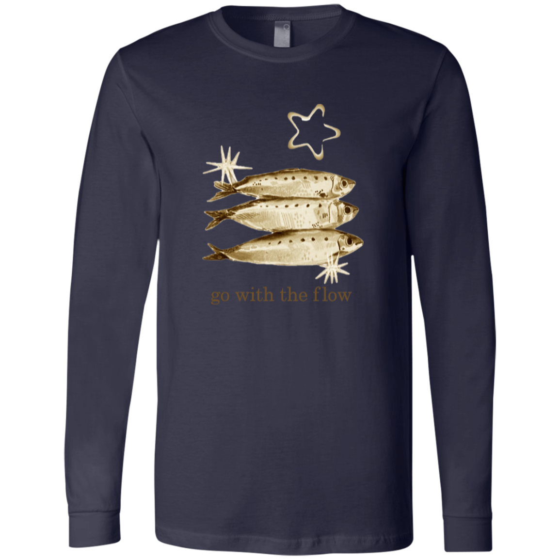 Go with the flow t-shirt in navy